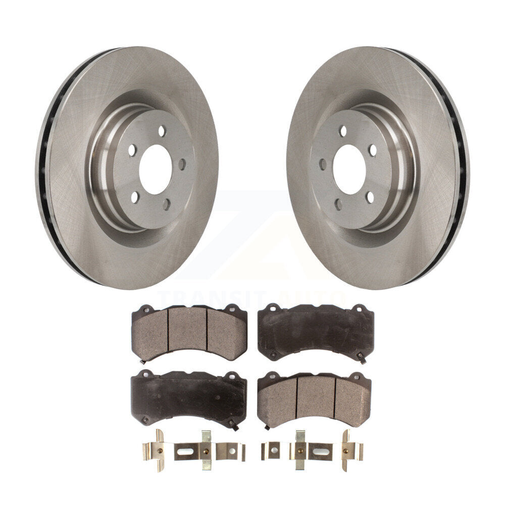 Kit de rotors de frein à disque avant et plaquettes semi-métalliques pour chargeur Dodge Challenger