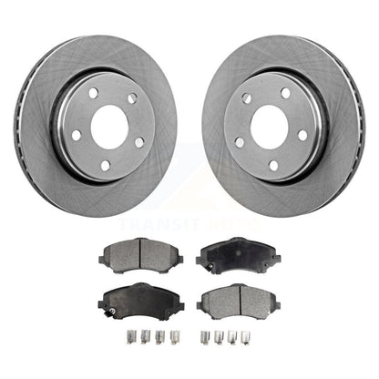 Kit de rotors de frein à disque avant et plaquettes semi-métalliques pour Jeep Wrangler JK