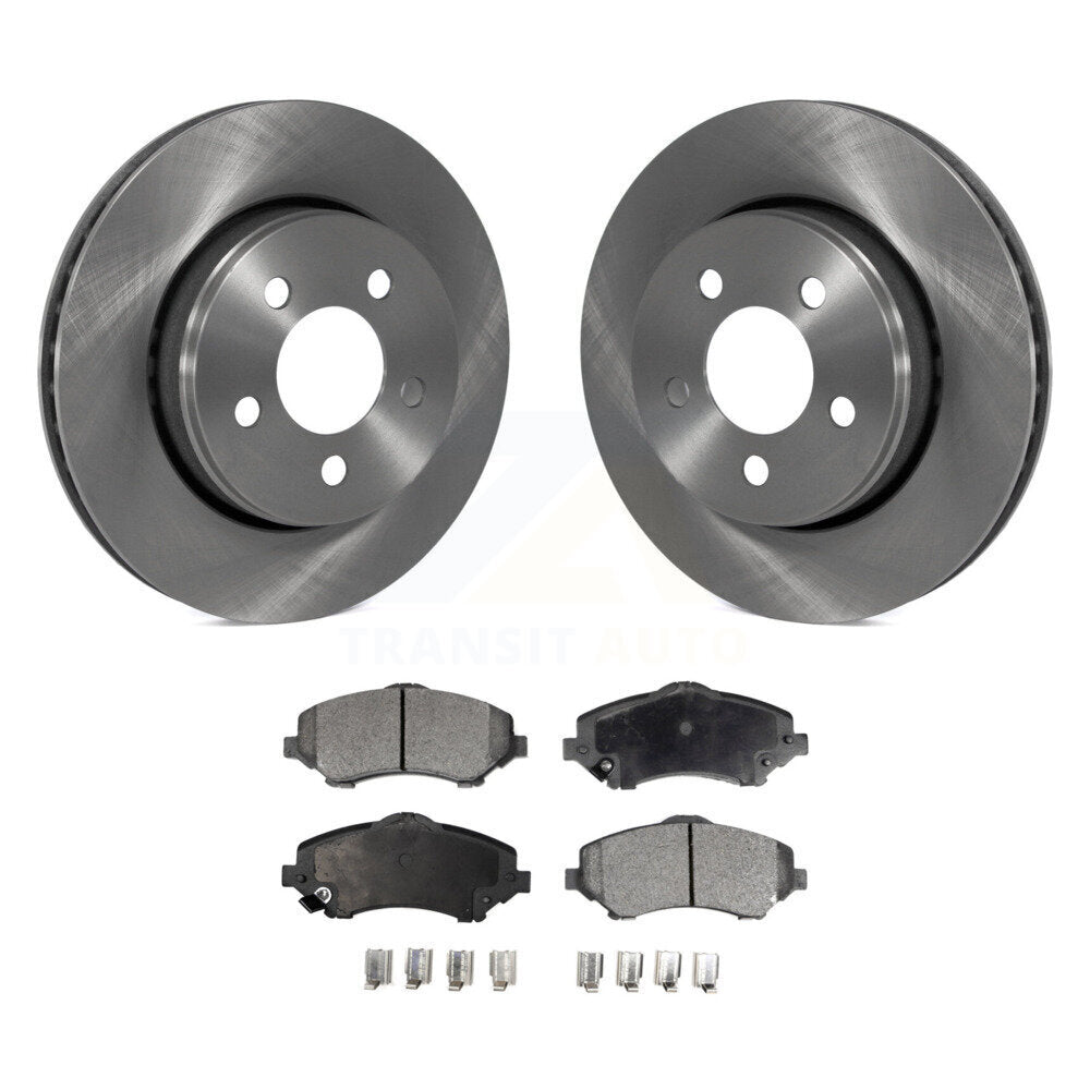 Kit de rotors de frein à disque avant et plaquettes semi-métalliques pour Jeep Liberty Dodge Nitro