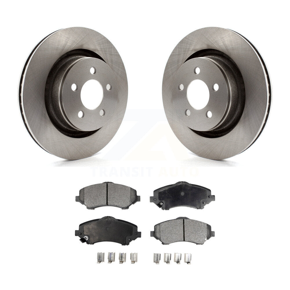 Kit de rotors de frein à disque avant et plaquettes semi-métalliques pour Jeep Liberty Dodge Nitro