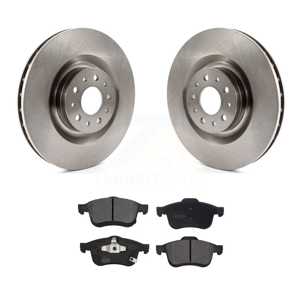 Kit de disques de frein à disque avant et plaquettes semi-métalliques pour Fiat 500L 2014-2020