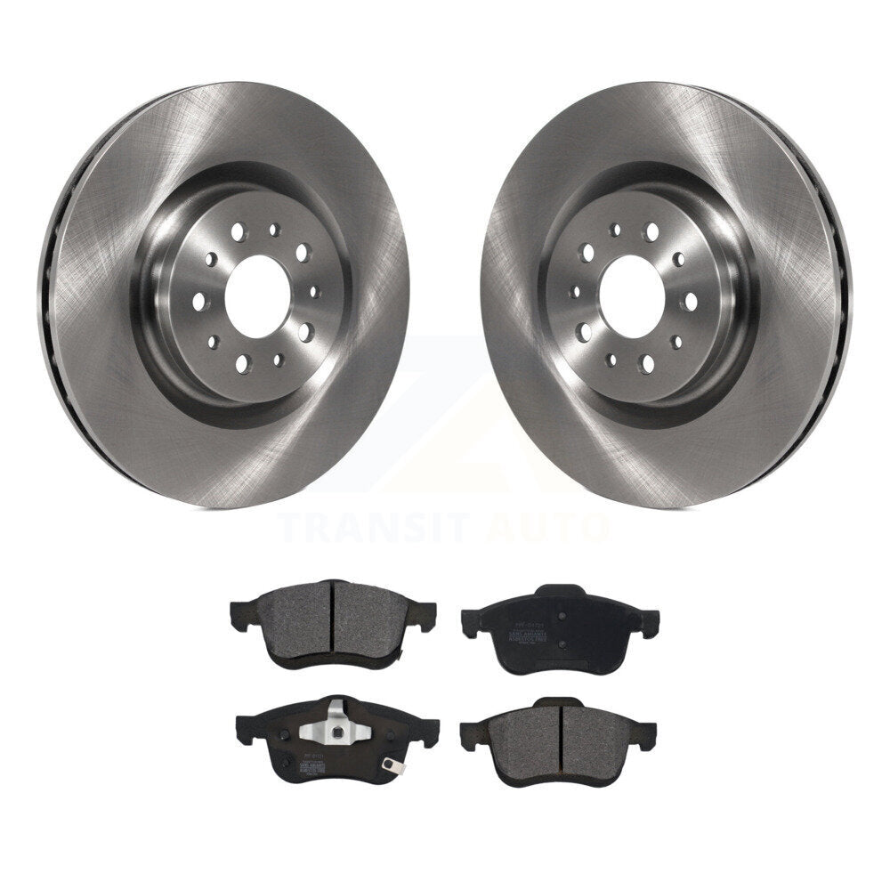 Rotors de frein à disque avant et kit de plaquettes semi-métalliques pour Ram ProMaster Cit 2015-2021