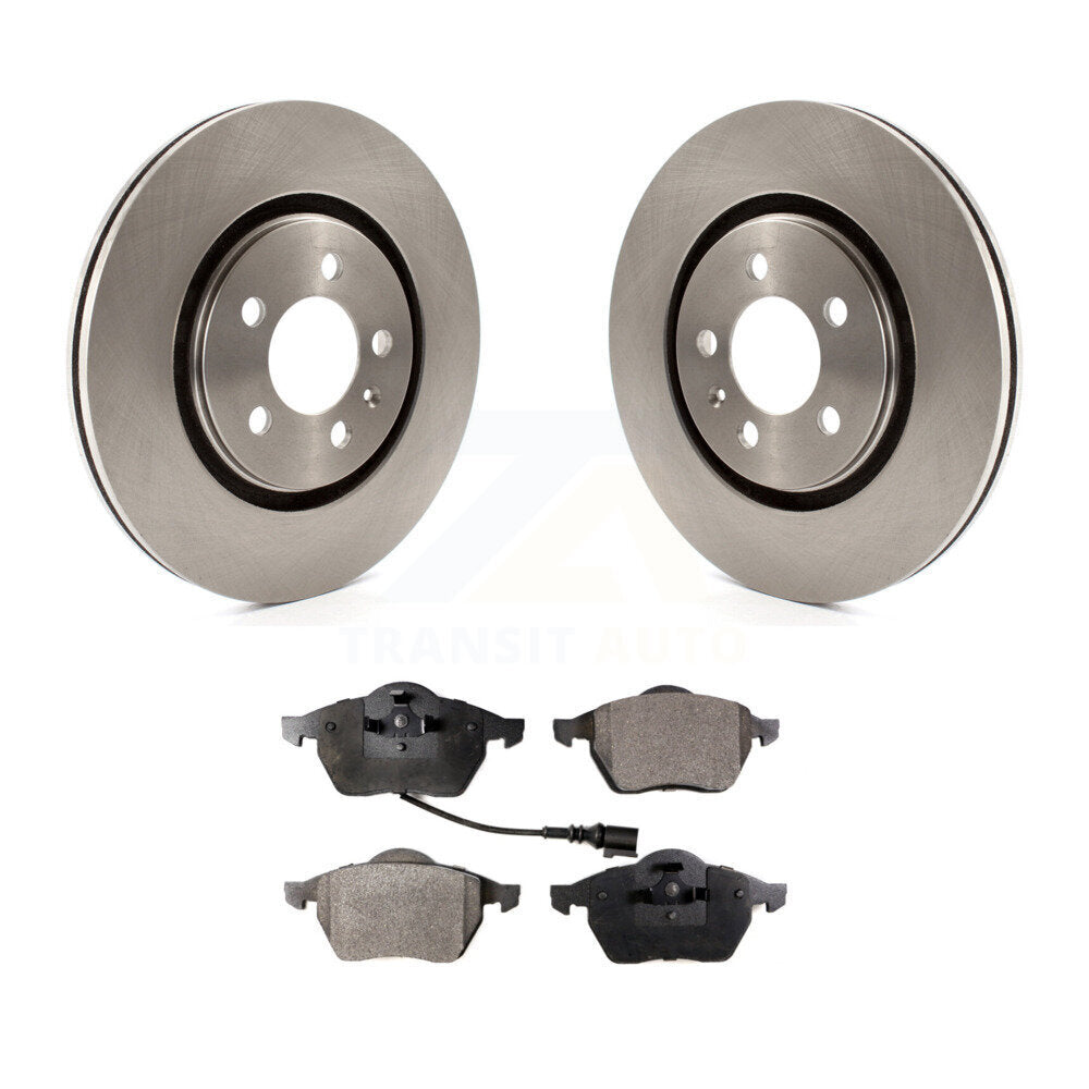 Kit de rotor de frein à disque avant et de plaquettes semi-métalliques pour Volkswagen Passat 2.8 1996