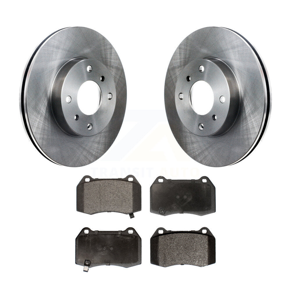 Kit de plaquettes de frein semi-métalliques pour rotors de frein avant pour Nissan Sentra avec étrier à 4 pistons
