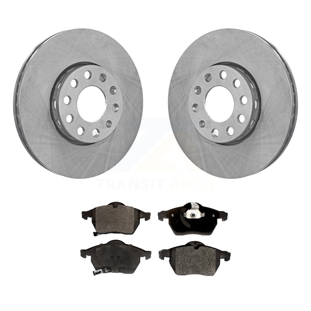 Kit de disques de frein à disque avant et plaquettes semi-métalliques pour Volkswagen Passat Audi A