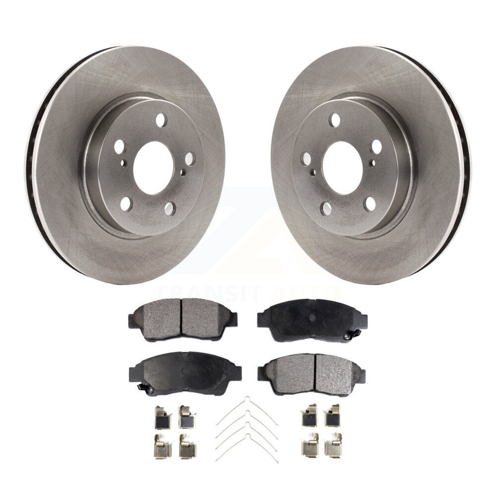 Rotors de frein à disque avant et kit de plaquettes semi-métalliques pour Toyota Celica S 1994-1997
