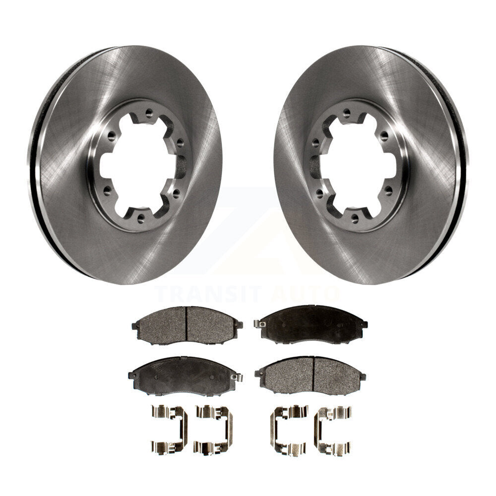 Kit de disques de frein à disque avant et plaquettes semi-métalliques pour Nissan Xterra Frontier