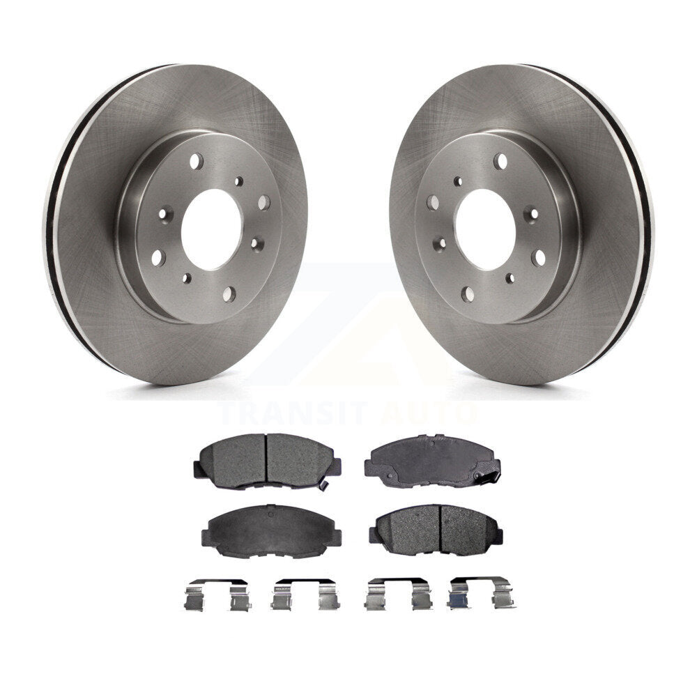 Kit de rotor de frein avant et de plaquettes semi-métalliques pour Honda Accord Sedan 98-02 avec 2.3