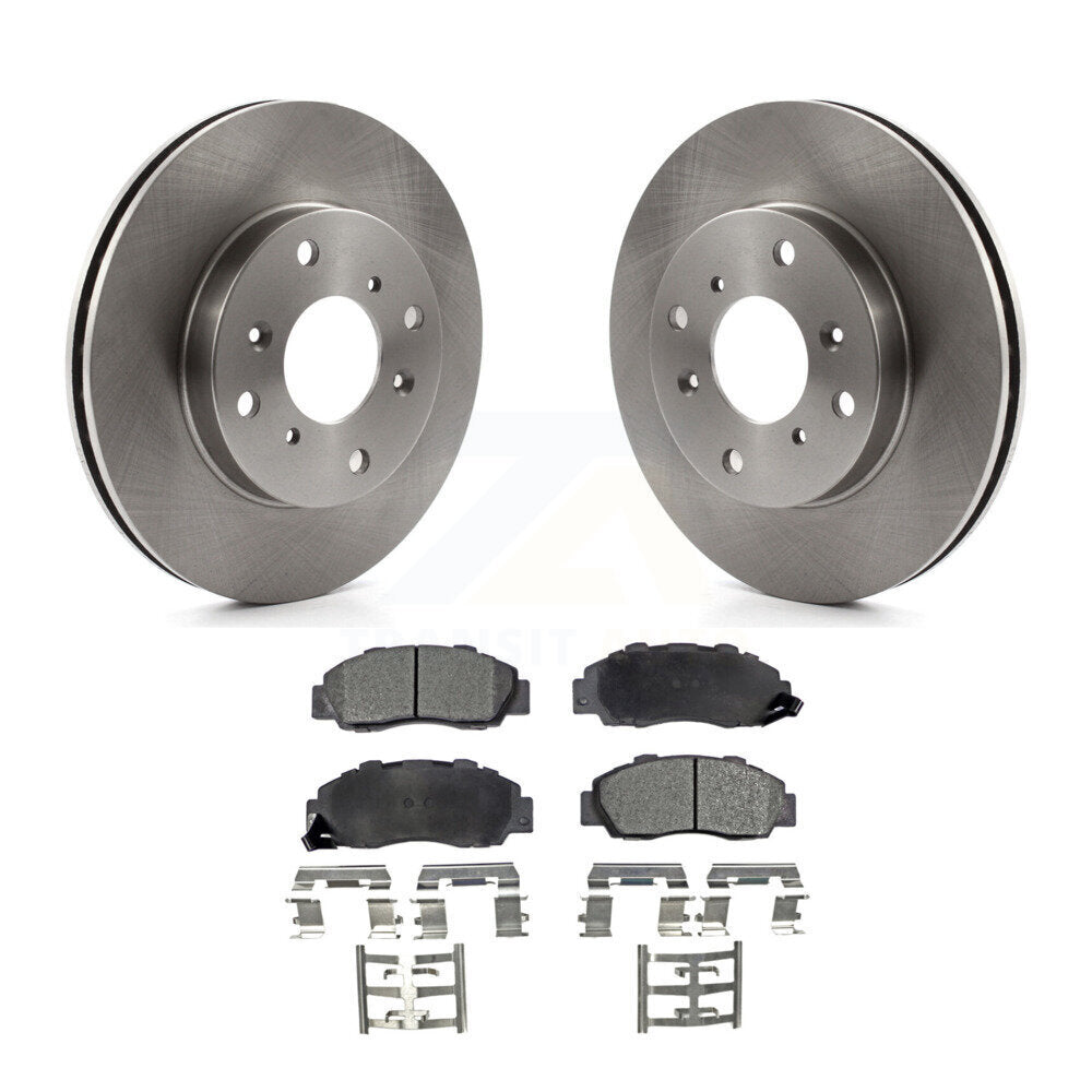 Rotors de frein à disque avant et kit de plaquettes semi-métalliques pour Honda Prelude VTE 1993-1994
