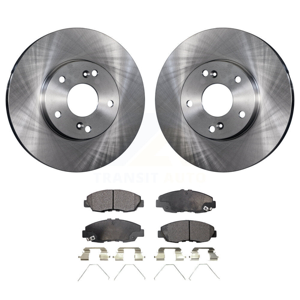 Kit de rotor de frein à disque avant et de plaquettes semi-métalliques pour Honda Civic Tourin 2014-2015