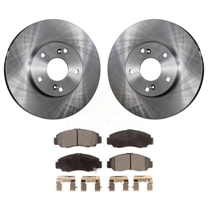 Rotors de frein à disque avant et Kit de plaquettes semi-métalliques pour Honda Civic Accord Acura CS