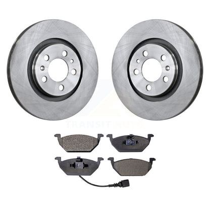 Rotors de frein avant et Kit de plaquettes semi-métalliques pour Volkswagen Jetta Golf Beetle Cit