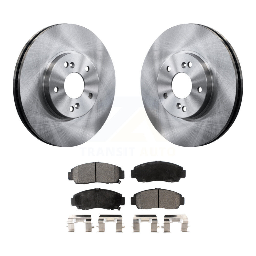 Rotors de frein à disque avant et Kit de plaquettes semi-métalliques pour Honda Accord Acura TSX TL C