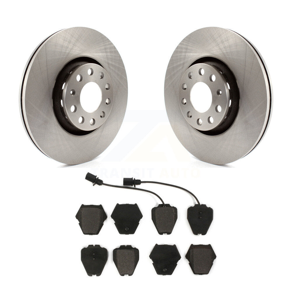 Kit de disques de frein à disque avant et plaquettes semi-métalliques pour Audi A8 Quattro