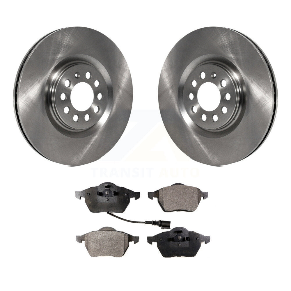 Rotor de frein à disque avant et Kit de plaquettes semi-métalliques pour Volkswagen Jetta Golf Audi T