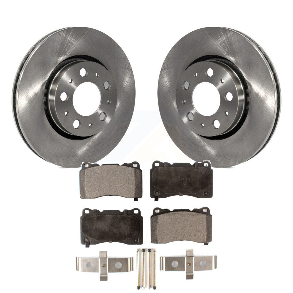 Kit de disques de frein à disque avant et plaquettes semi-métalliques pour Volvo V70 R 2005-2007