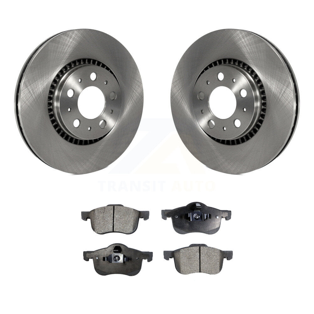 Kit de rotors de frein à disque avant et plaquettes semi-métalliques pour Volvo S60 XC70 V70 S80