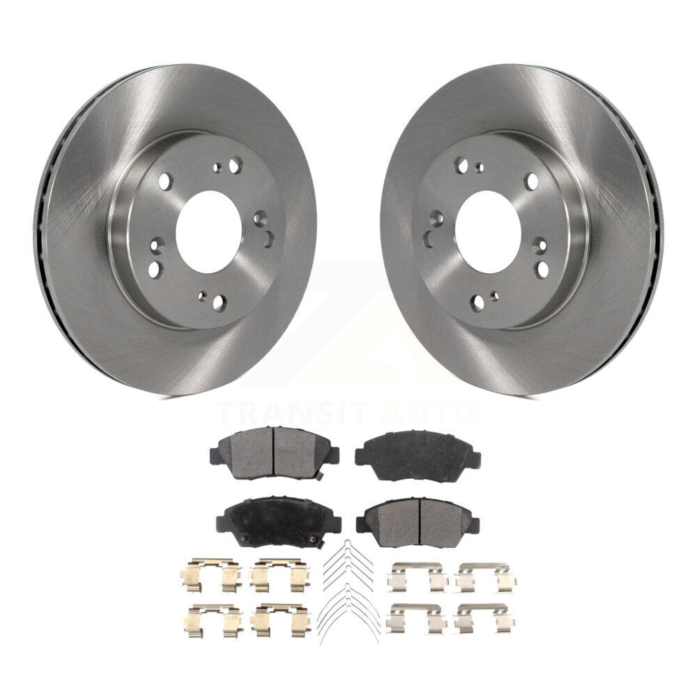Rotors de frein à disque avant et Kit de plaquettes semi-métalliques pour Honda Civic Acura RSX CR-