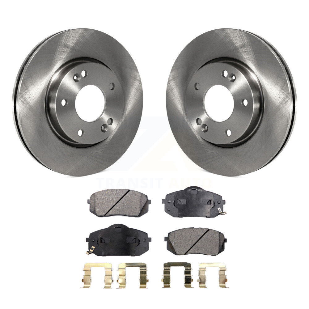 Kit de disques de frein à disque avant et plaquettes semi-métalliques pour Kia Rondo 2010-2012