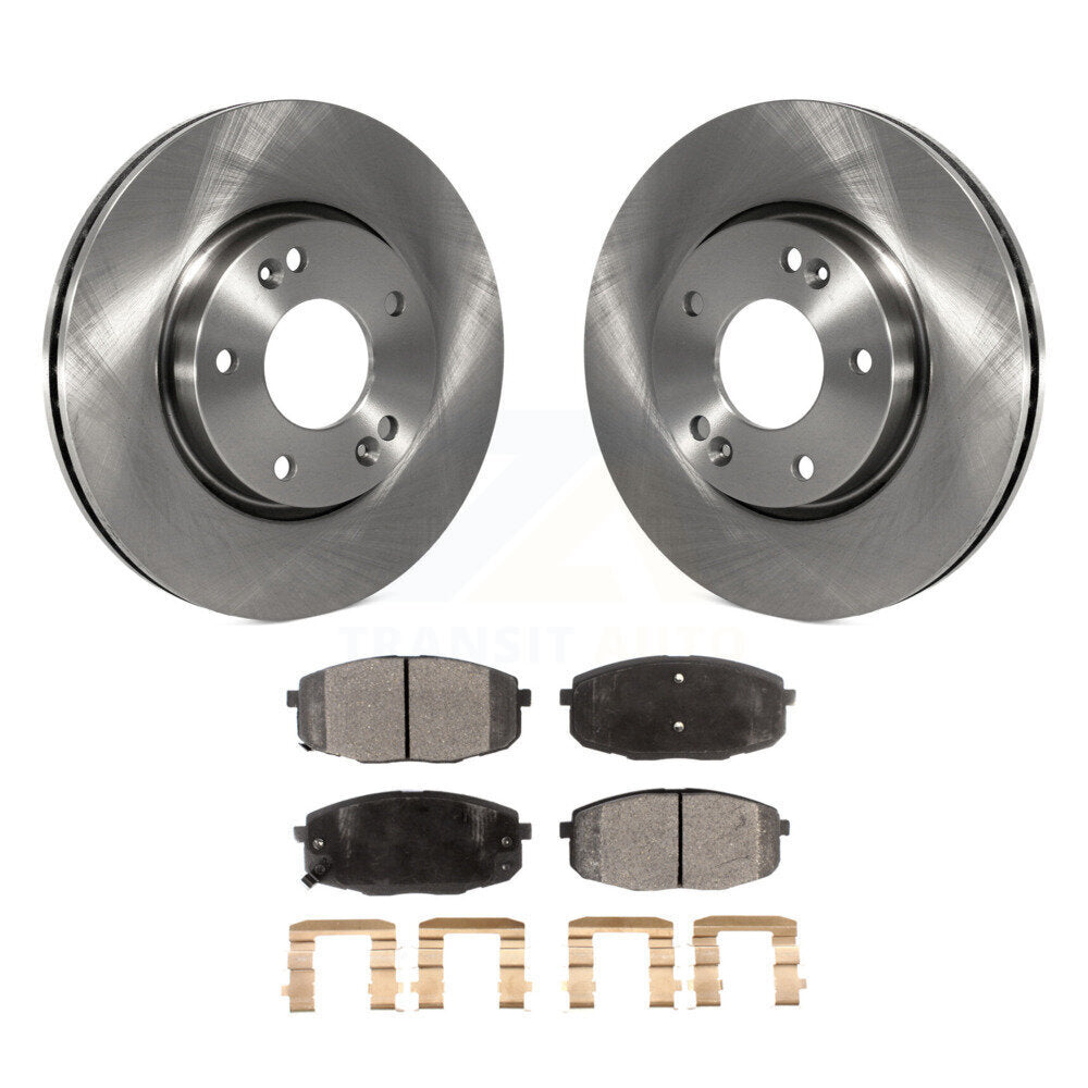 Kit de disques de frein à disque avant et plaquettes semi-métalliques pour Hyundai Elantra
