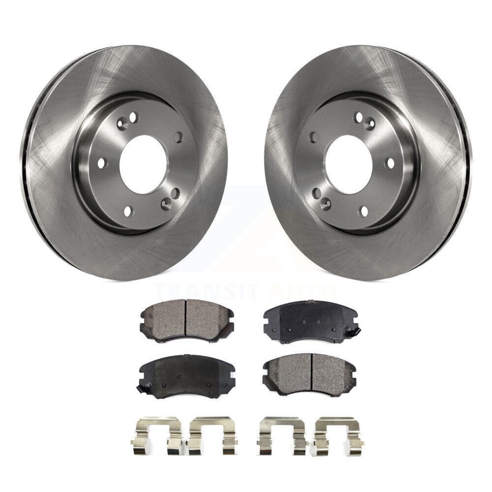 Kit de plaquettes de frein semi-métalliques, Rotors de frein avant, pour Hyundai Kia Sonata Tucson Sou