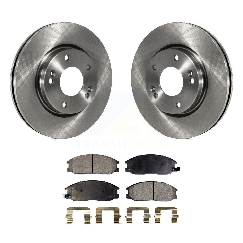Kit de disques de frein à disque avant et plaquettes semi-métalliques pour Hyundai Santa Fe