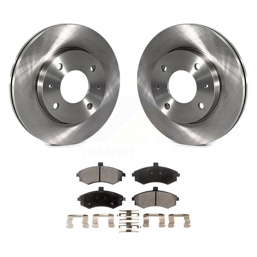 Kit de disques de frein à disque avant et plaquettes semi-métalliques pour Hyundai Elantra