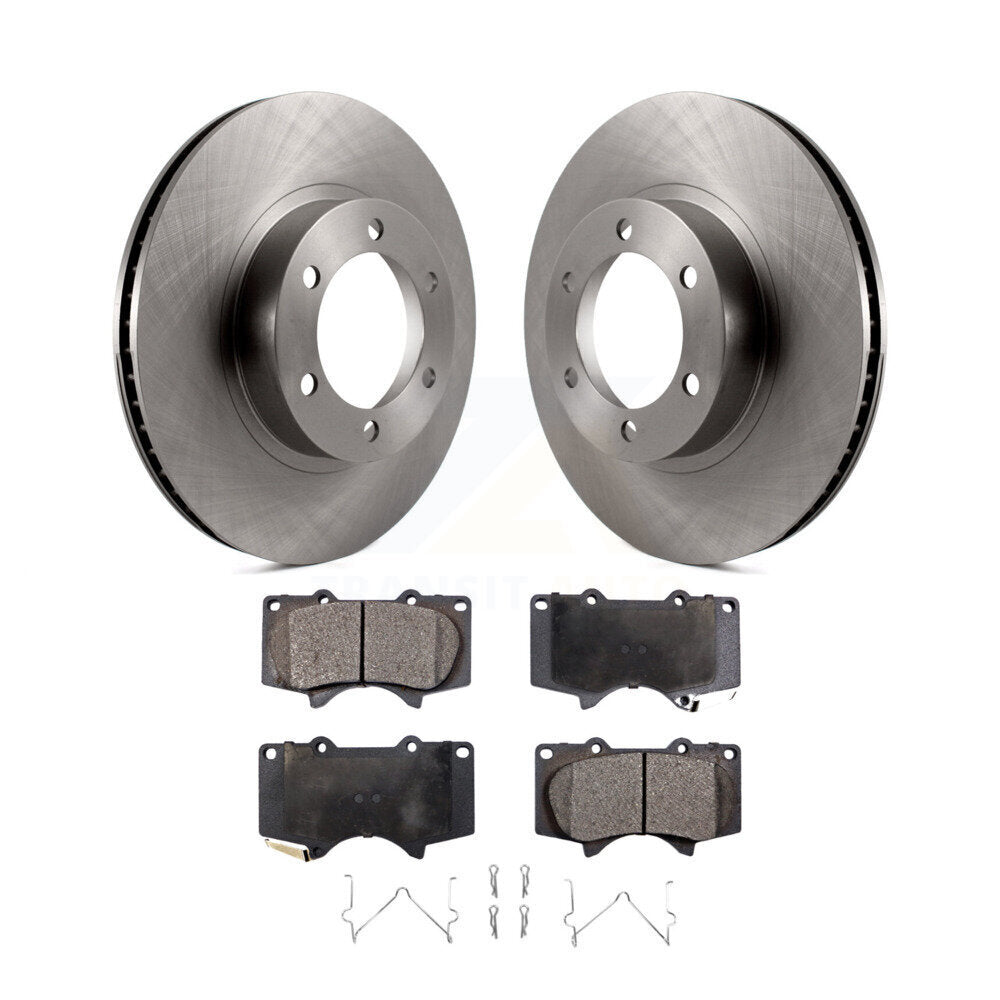 Rotors de frein à disque avant et Kit de plaquettes semi-métalliques pour Toyota 4Runner Lexus GX47