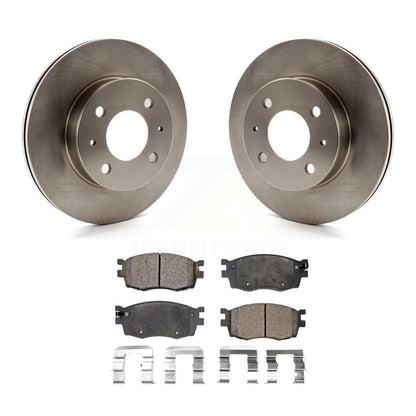 Kit de rotor de frein à disque avant et de plaquettes semi-métalliques pour Hyundai Accent Hatchbac 2006
