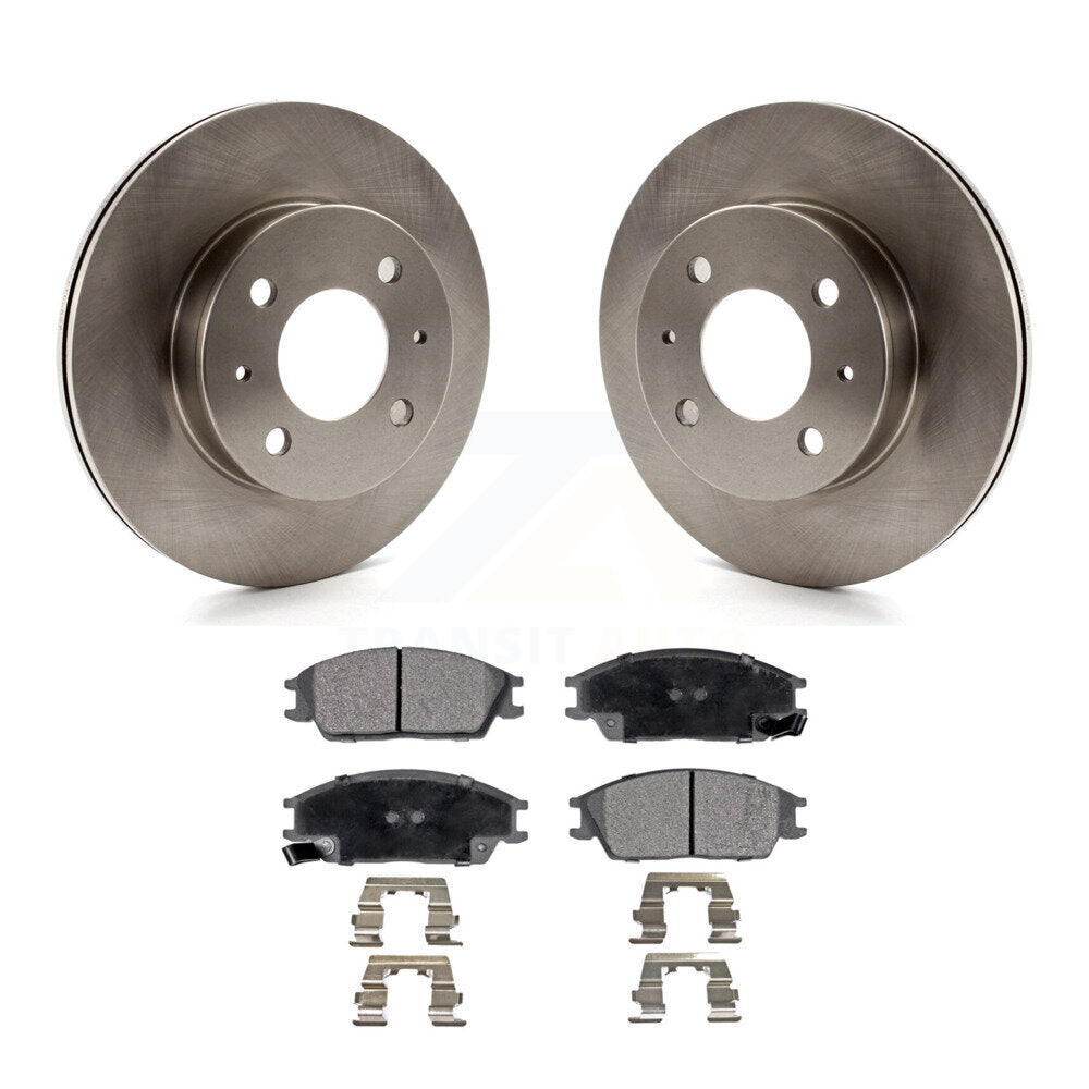 Kit de disques de frein à disque avant et plaquettes semi-métalliques pour Hyundai Accent 2000-2005