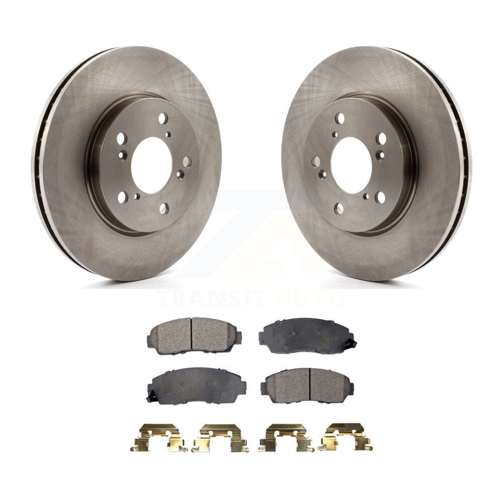 Kit de disques de frein à disque avant et plaquettes semi-métalliques pour Honda Odyssey 2005-2010