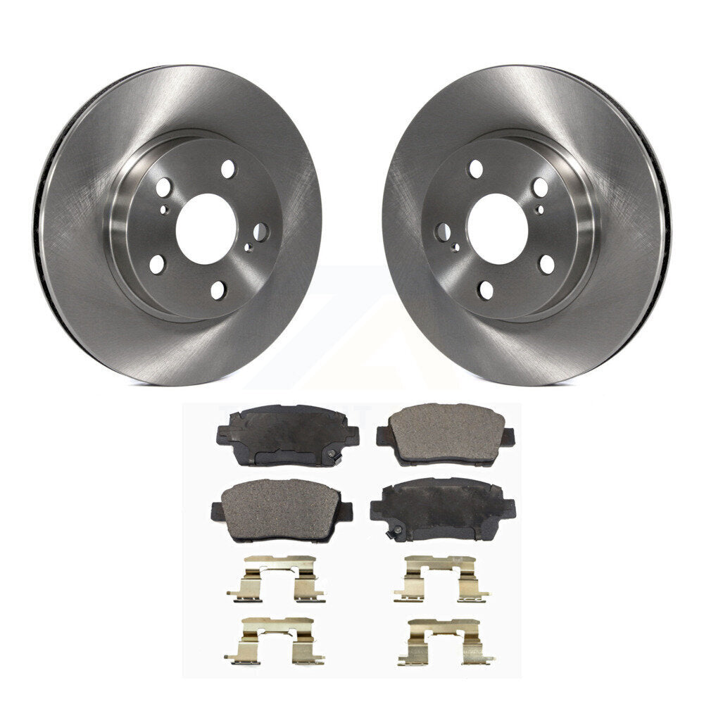 Kit de disques de frein à disque avant et plaquettes semi-métalliques pour Toyota Prius 2004-2009