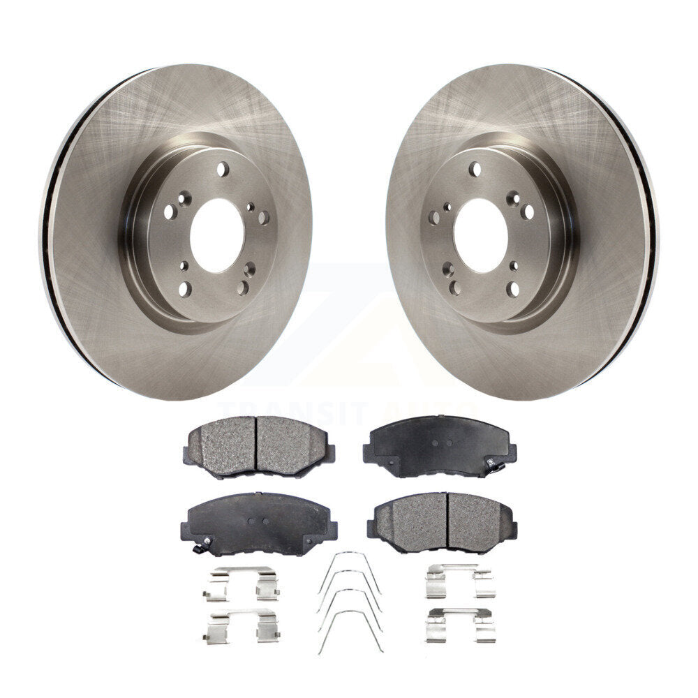 Rotors de frein à disque avant et Kit de plaquettes semi-métalliques pour Honda Civic CR-V Acura IL