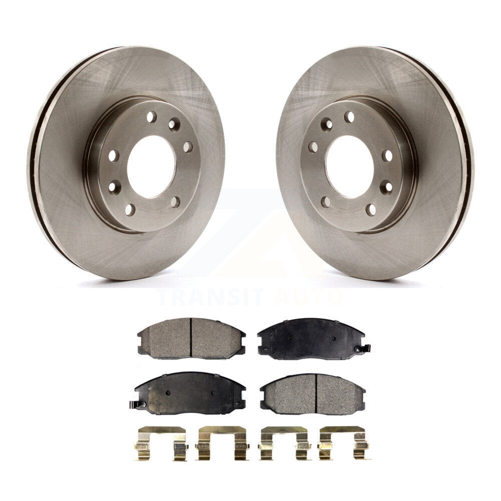 Kit de disques de frein à disque avant et plaquettes semi-métalliques pour Kia Sedona K8F-100416