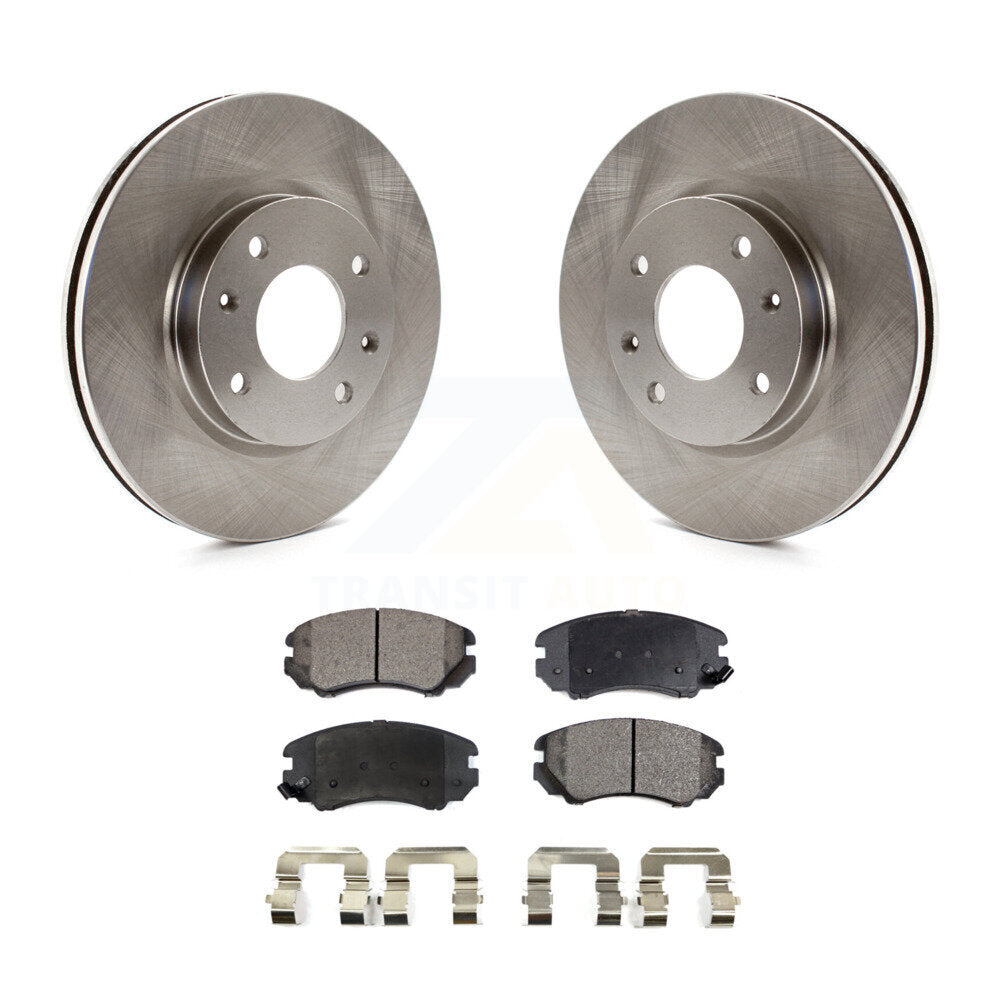 Kit de rotor de frein avant et de plaquettes semi-métalliques pour Hyundai Sonata Kia Optima Magenti