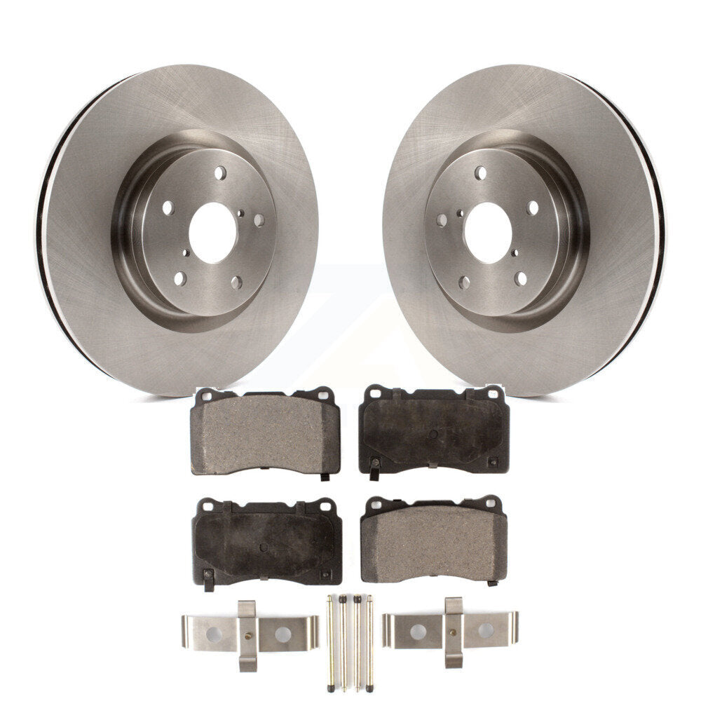 Kit de disques de frein à disque avant et plaquettes semi-métalliques pour Subaru Impreza WRX STI