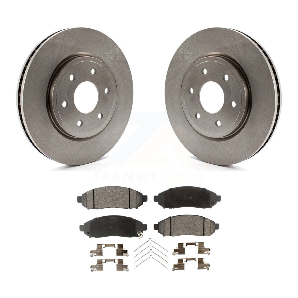 Rotors de frein avant et Kit de plaquettes semi-métalliques pour Nissan Frontier Pathfinder Xterr