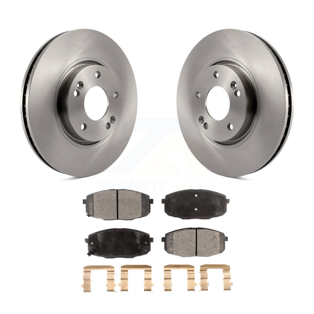 Kit de rotors de frein à disque avant et plaquettes semi-métalliques pour Kia Forte Koup Forte5