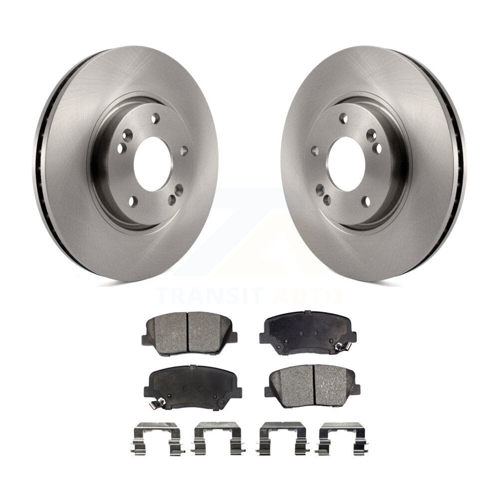 Kit de disques de frein à disque avant et plaquettes semi-métalliques pour Kia Rondo 2014-2017