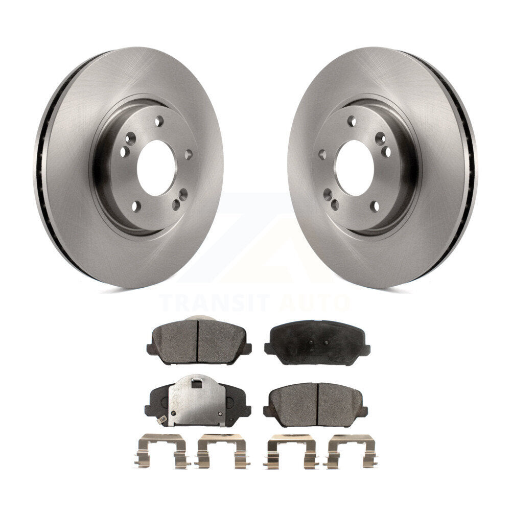 Kit de rotors de frein à disque avant et plaquettes semi-métalliques pour Kia Forte Forte5 Koup