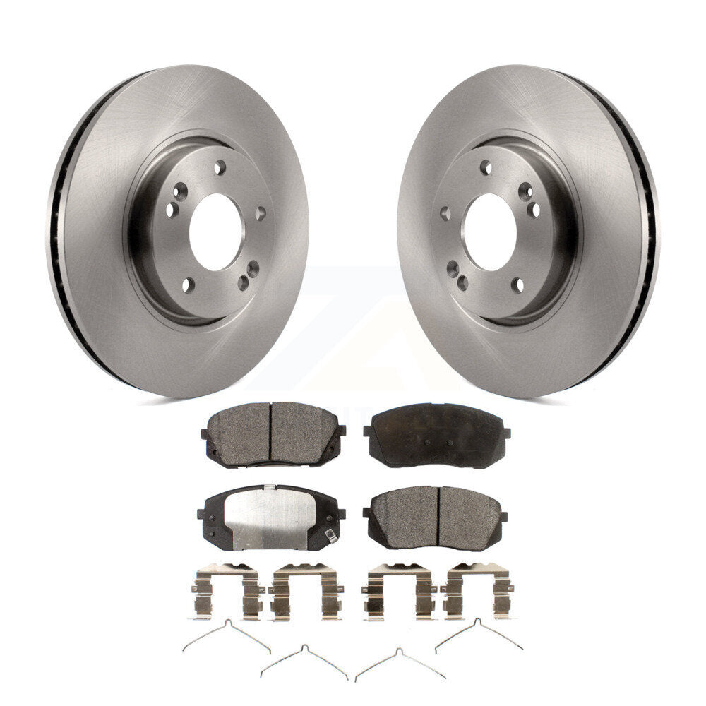 Kit de rotors de frein à disque avant et plaquettes semi-métalliques pour Hyundai Sonata K8F-10045