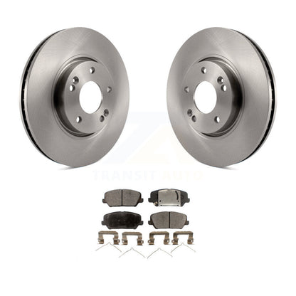 Rotors de frein avant et Kit de plaquettes semi-métalliques pour Kia Forte Forte5 Hyundai Veloste