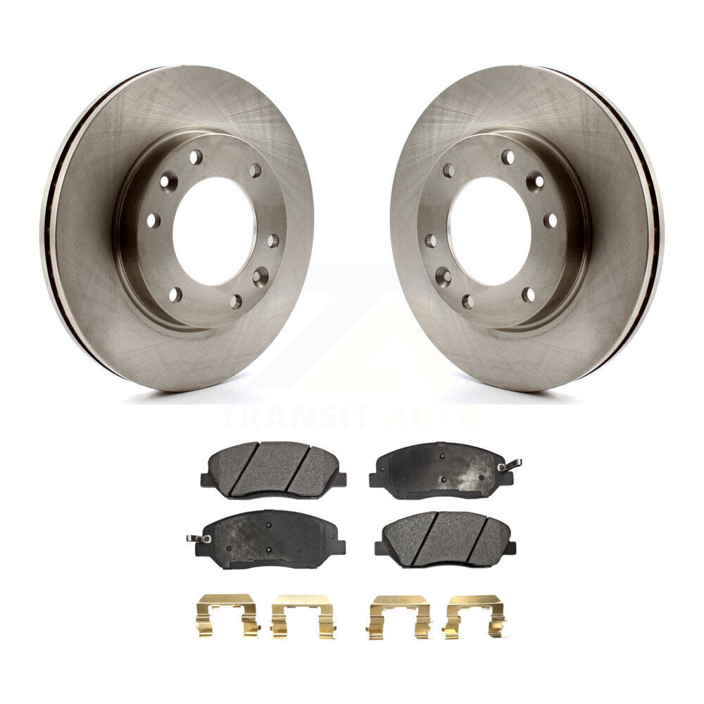 Rotors de frein à disque avant et Kit de plaquettes semi-métalliques pour Kia Sedona Hyundai Entourag