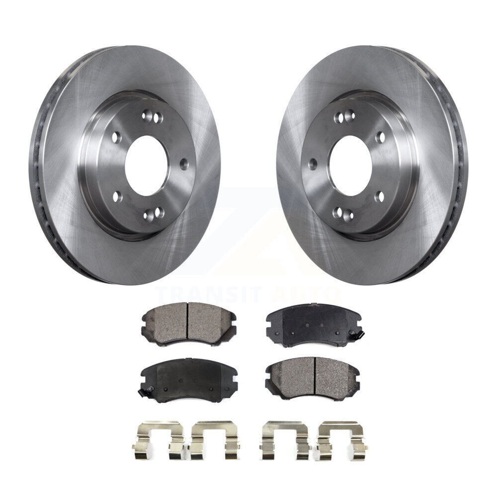 Kit de disques de frein à disque avant et plaquettes semi-métalliques pour Hyundai Elantra