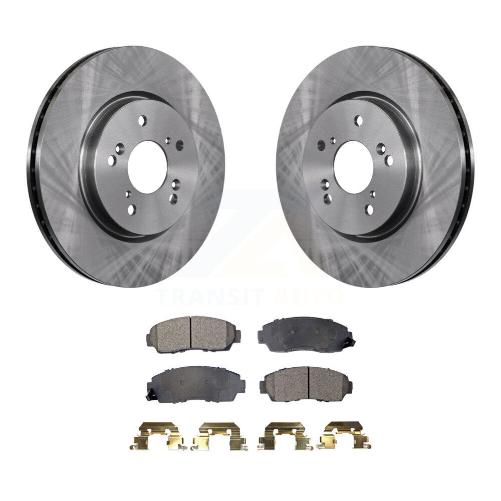 Kit de rotor de frein à disque avant et de plaquettes semi-métalliques pour Honda CR-V Acura RDX Accor