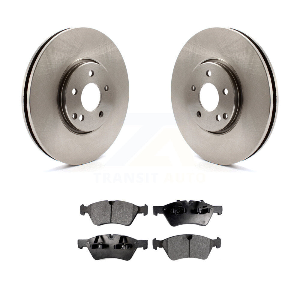 Rotor de frein à disque avant et Kit de plaquettes semi-métalliques pour Mercedes-Benz E550 E500 AW