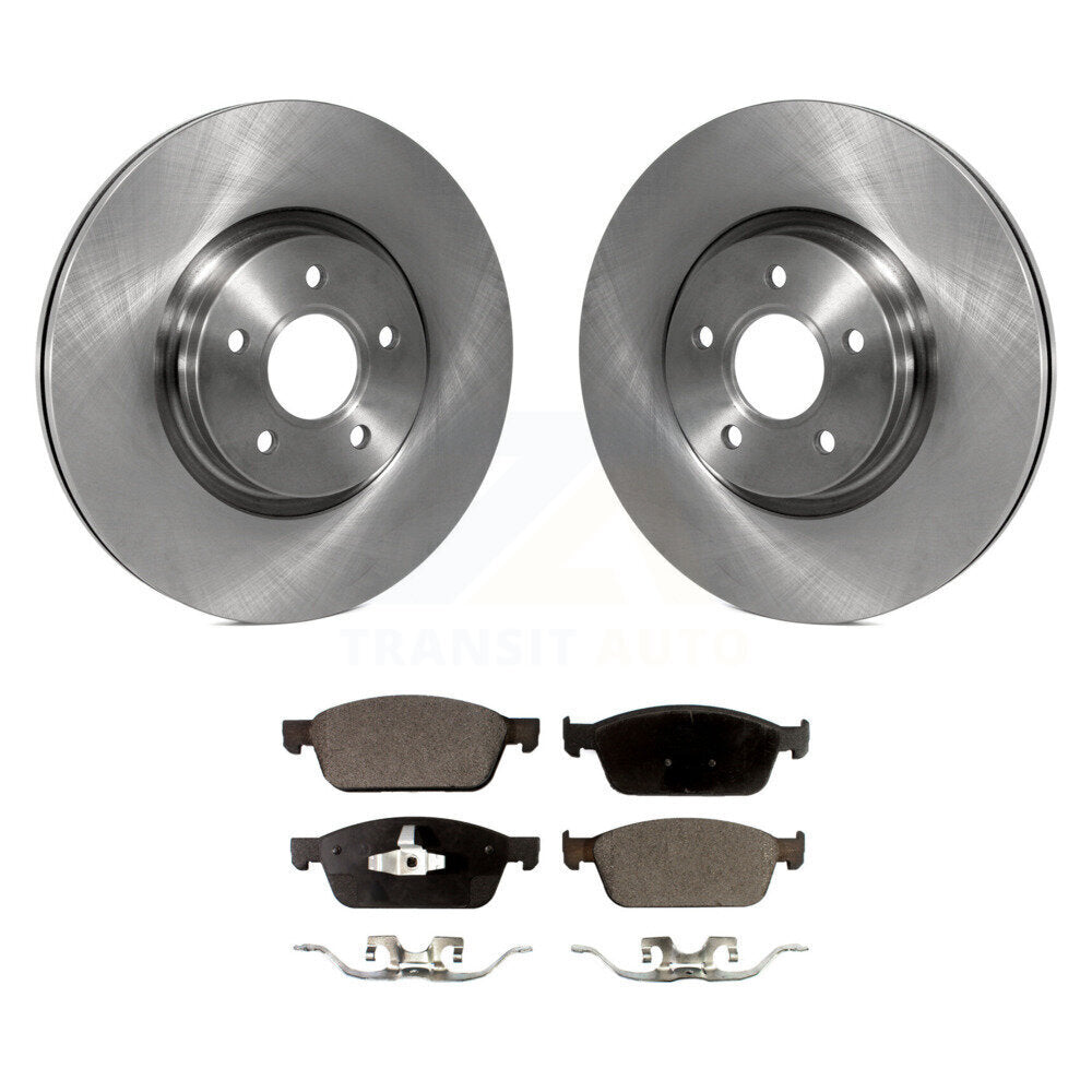 Kit de plaquettes semi-métalliques de rotor de frein avant pour Ford Focus avec un diamètre de 320 mm