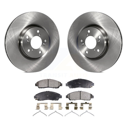 Rotor de frein à disque avant et Kit de plaquettes semi-métalliques pour Honda Pilot Acura MDX RLX ZD