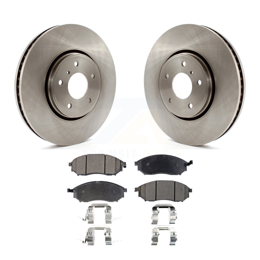 Kit de disques de frein à disque avant et plaquettes semi-métalliques pour INFINITI FX35 FX37 FX45