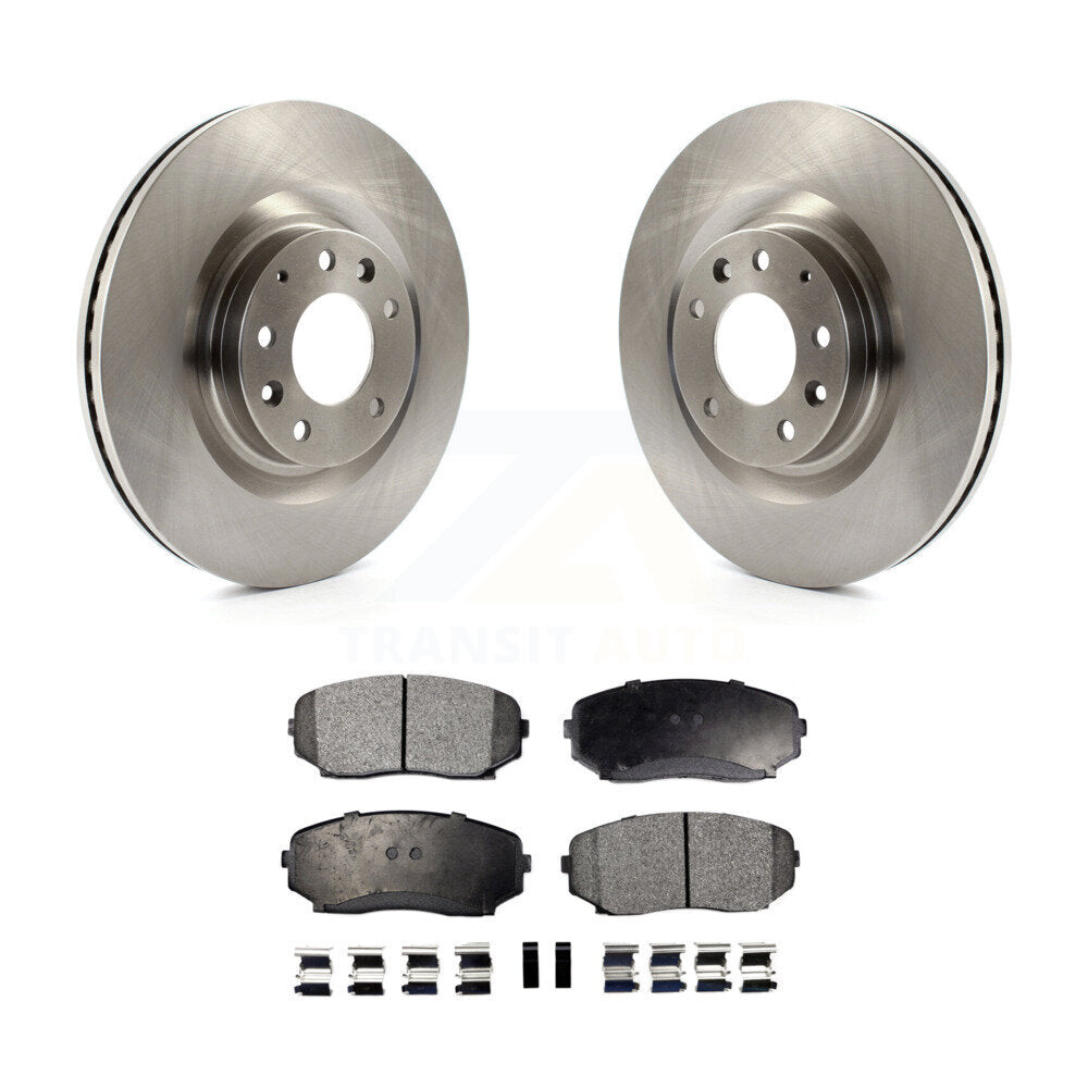 Kit de disques de frein à disque avant et plaquettes semi-métalliques pour Mazda CX-9 2007-2015
